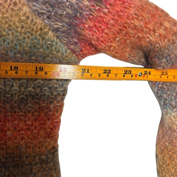 Anthropologie Elsamanda Neutral Pastel Ombré Alpaca Mohair Sweater Size Medium - Picture 8 of 10